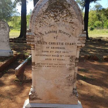 GRANT James Christie 1848-1905