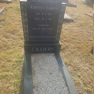 CILLIERS Johanna Berdina 1947-1967