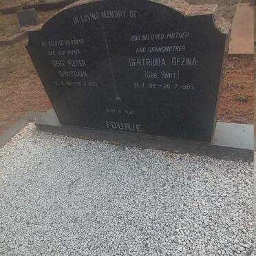 FOURIE Gert Pieter Christiaan 1911-1960 &amp; Getruida Gezina SMIT 1915-1985