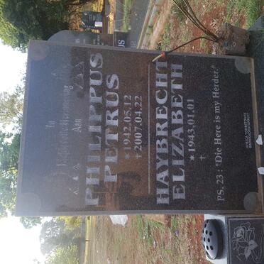 JAMES Philippus Petrus 1942-2007 &amp; Haybrecht Elizabeth 1943-