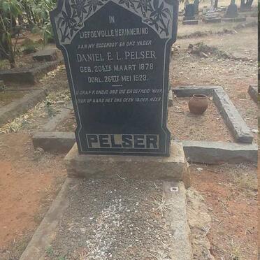 PELSER Daniel E.L. 1878-1923