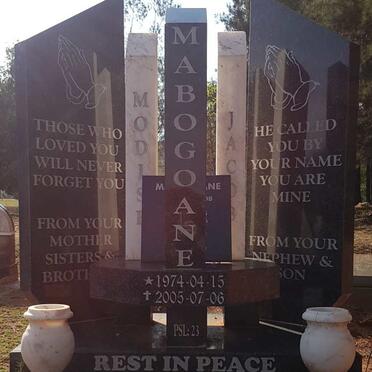 MABOGOANE Modise Jacob 1974-2005