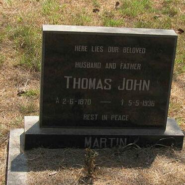 MARTIN Thomas John 1870-1936