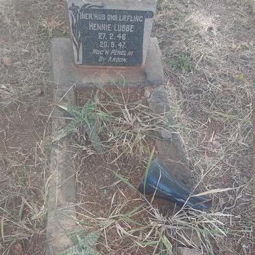 LUBBE Hennie 1946-1947