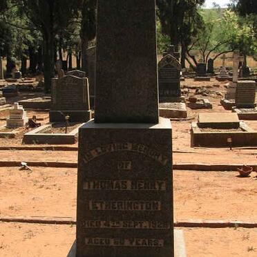 ETHERINGTON Thomas Henry -1926