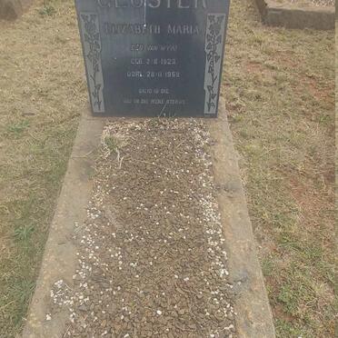 GLOSTER Elizabeth Maria nee VAN WYK 1923-1959