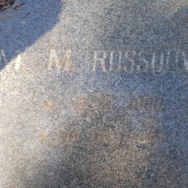 ROSSOUW M.M. 1860-1929