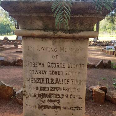 TUCK Joseph George Victor -1912