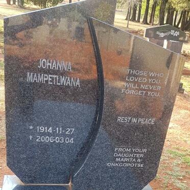 MATLALA Johanna Mampetlwana 1914-2006