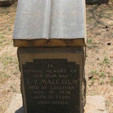 MALCOLM T.Y. -1939 