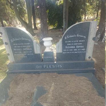 PLESSIS Wessel Jacobus, du 1914-1971 &amp; Susanna Sophia 1918-1992