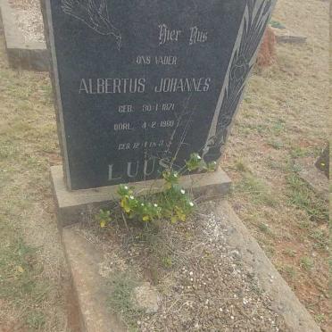 LUUS Albertus Johannes 1871-1960