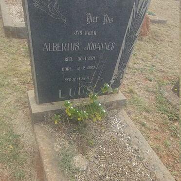 LUUS Albertus Johannes 1871-1960