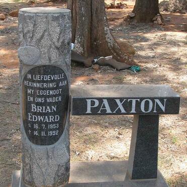 PAXTON Brian Edward 1953-1992