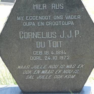 TOIT Cornelius J.J.P., du 1894-1972