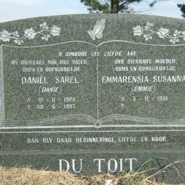 TOIT Daniël Sarel, du 1925-1997 &amp; Emmarensia Susanna 1931-