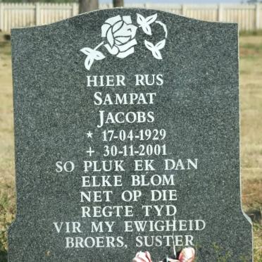 JACOBS Sampat 1929-2001