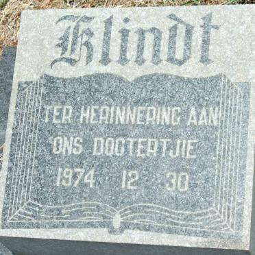 KLINDT Dogtertjie 1974-1974