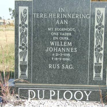 PLOOY Willem Johannes, du 1915-1986