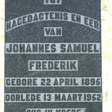 BOTHA Johannes Samuel Frederik 1895-1952