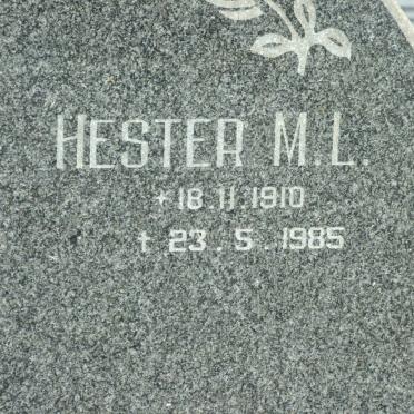 MOLL Hester M.L. 1910-1985
