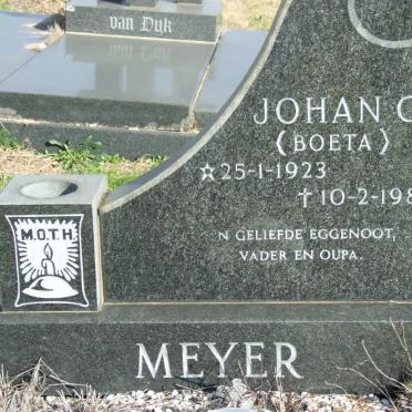 MEYER Johan G. 1923-1986