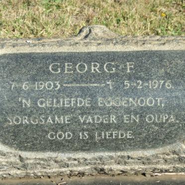 GROBLER Georg F.1903-1976 &amp; Johanna P. BRONKHORST 1909-1991
