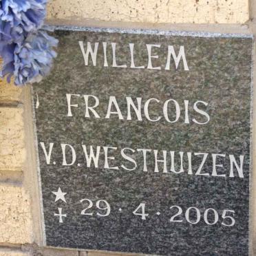 WESTHUIZEN Willem Francois, v.d. 2005-