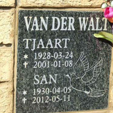 WALT Tjaart, van der 1928-2001 &amp; San 1930-2012