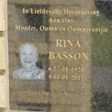 BASSON Rina 1928-2012