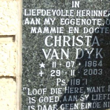 DYK Christa, van 1964-2003