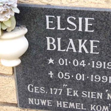 BLAKE Elsie 1919-1991