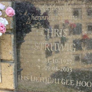 STRUWIG Chris 1927-2003