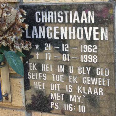 LANGENHOVEN Christiaan 1962-1998