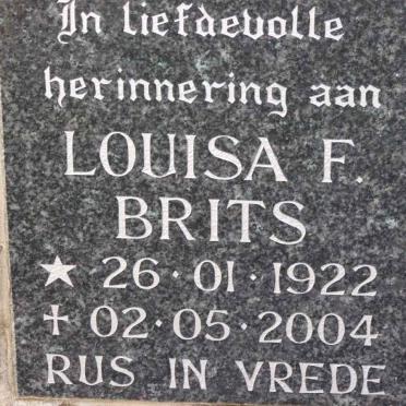 BRITS Louisa F. 1922-2004