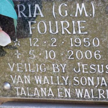 FOURIE G.M. 1950-2006