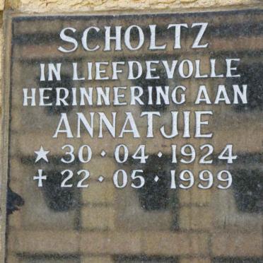 SCHOLTZ Annatjie 1924-1999