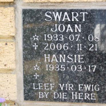 SWART Hansie 1935- &amp; Joan 1933-2006