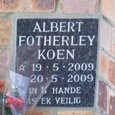 KOEN Albert Fotherley 2009-2009