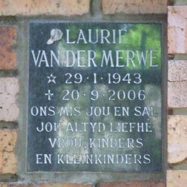 MERWE Laurie, van der 1943-2006