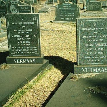 VERMAAS Johan Andries 1896-1968 &amp; Margaretha H.S. STASSEN 1897-1978