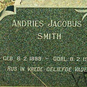 SMITH Andries Jacobus 1899-1971