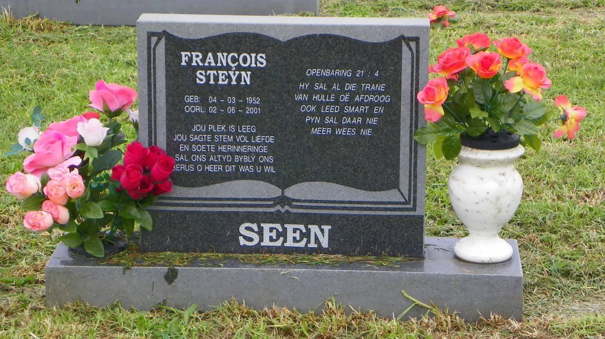 SEEN Francois Steyn 1952-2001