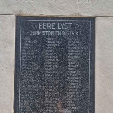 3. Roll of Honour 1914-1918 :: L-Z surnames