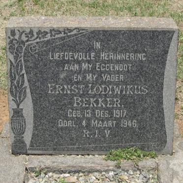 BEKKER Ernst Lodiwikus 1917-1946