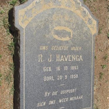 HAVENGA R.J. 1883-1958