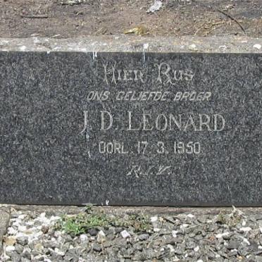 LEONARD J.D. -1950