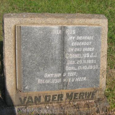 MERWE Cornelius J.J., van der 1895-1950