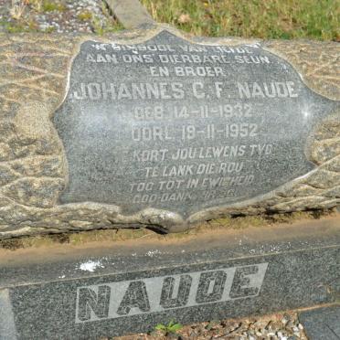 NAUDE Johannes C.F. 1932-1952