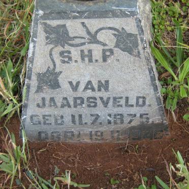 JAARSVELD S.H.P., van 1875-1946